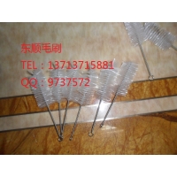 尼龍管道刷，鐵絲扭刷，白色試管刷